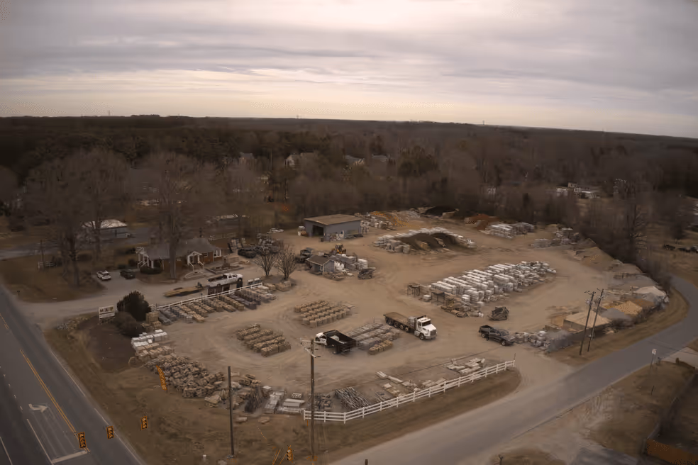 Markham Landscape Products Denver NC location aerial view